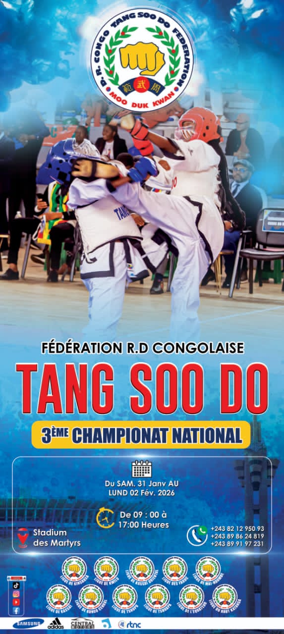 Championnat national de Tangsoodo : la FECOTA mise sur le professionnalisme pour sa 3ᵉ édition à Kinshasa
